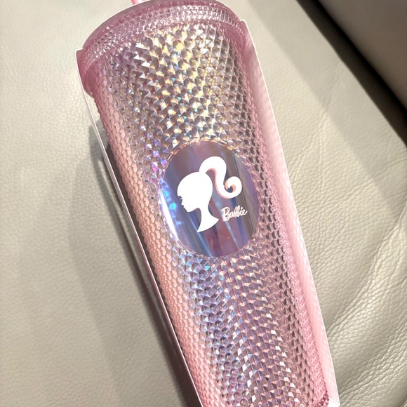 Pink Barbie Cold Cup Tumbler with a Cappuccino Mix Powder - Picture 2 of 6